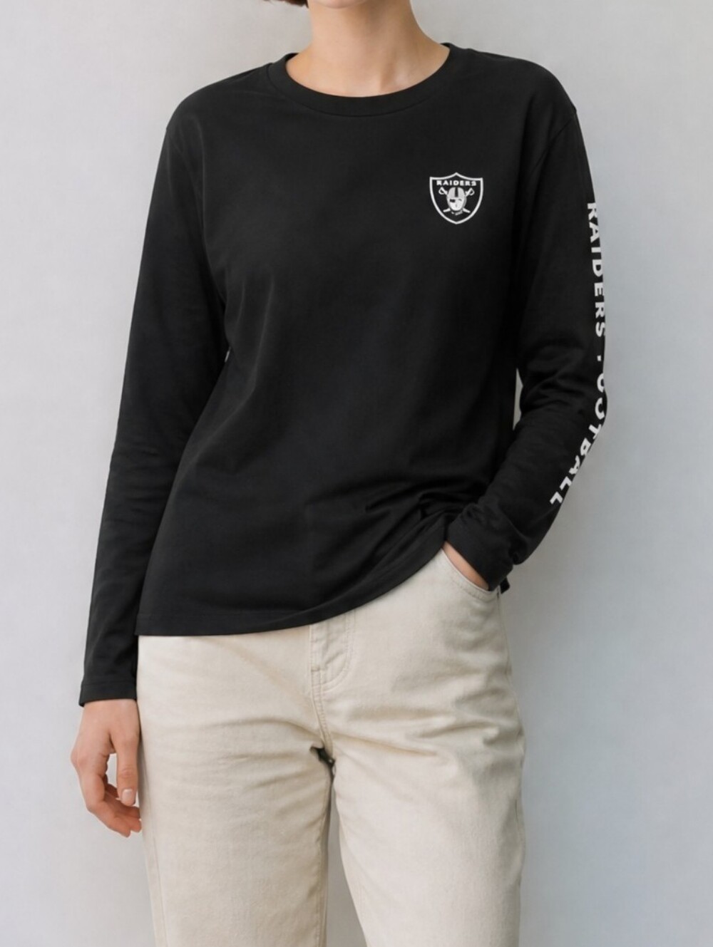 NFL Black Raiders Long Sleeve Top